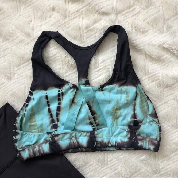 Electric & Rose Matching Tie Dye Workout Set (M Bottoms, L Top) - Picture 5 of 7